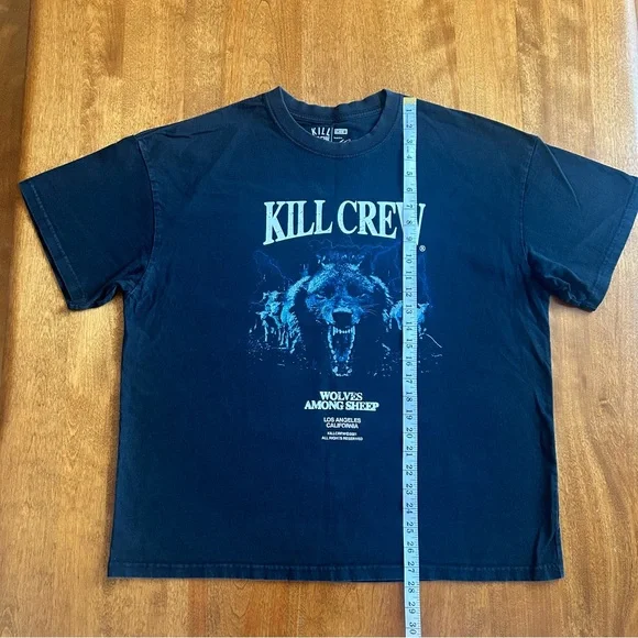 KILL CREW - OVERSIZED MIDST OF WOLVES T-SHIRT - BLACK - Picture 4 of 7